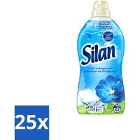 Silan 25 x – Wasverzachter – Classic Blue Fris Lentegevoel – 1144 ml - Voordeelverpakking - 25 stuks