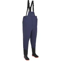 vidaXL - Borstlaarzen - met - laarzen - Maat - 45 - Blauw