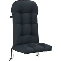 vidaXL Kussen voor Adirondack-stoel PUTTEN 100% Polyester Donkerblauw