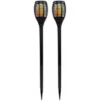 LUMI JARDIN Set of 2 Maity Sun mini solar torches - - LED - H 70 cm - Warm white