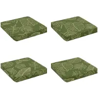 vidaXL 4-Piece Zitkussens VUGHT 4 st 100% Polyester Blad Design