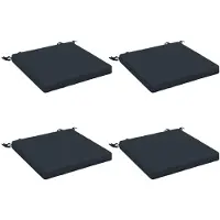 vidaXL Zitkussens SOEST 4 st 100% Polyester Donkerblauw 40 x 40 x 5 cm