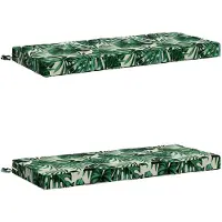vidaXL Bankkussens SOEST 2 st 100% Polyester Bladpatroon