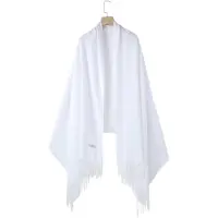 Emilie collection - sjaal - wit - omslagdoek - pashmina XL - 100% Gerecycled polyester - 220X90CM