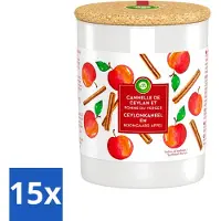 Air Wick 15 x - Geurkaars - Kaneel & Boomgaard Appel - 35 Uur Brandduur - Voordeelverpakking - 15 stuks
