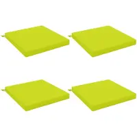 vidaXL Zitkussens SOEST 4 st 100% Polyester Heldere Groen.