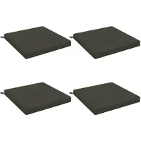 vidaXL Zitkussens SOEST 4 st 100% Polyester Antraciet 80 x 80 x 7 cm