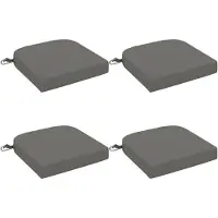 vidaXL 4-delige zitkussens SOEST 4 st 100% Polyester Grijs