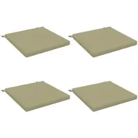 vidaXL Zitkussens SOEST 4 st 100% Polyester Lichtgroen 70 x 70 x 5 cm