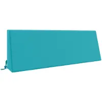 vidaXL Rugkussen SOEST 100% Polyester Turquoise 120 x 20 x 40 cm