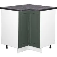 Vicco Hoekkast Fame-Line Groen-Goud Landhuis 80.5 cm , WB Antraciet, Model 46584