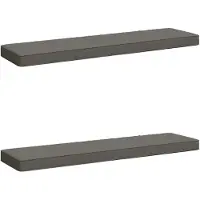 vidaXL 2-delige Bankkussens VUGHT 2 st 100% Polyester Grijs