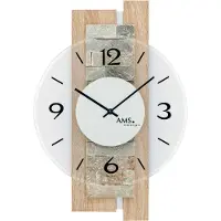 AMS - 9542 - wandklok - Quartz - Analoog