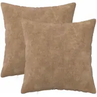 vidaXL Kussen met kussen HEERLEN 2 st Taupe Microfiber Fleece