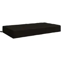 vidaXL Zitkussen SOEST 100% Polyester Zwart 120 x 60 x 15 cm