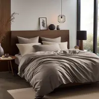 Darymex Kussensloop 40x60 cm - Donkerbeige - 100% Katoen-Satijn (110 g/m²) - Egaal - Met Verborgen Ritssluiting - OEKO-TEX - Wasbaar op 60°C - 1 Stuk