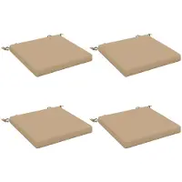 vidaXL Zitkussens SOEST 4 st 100% Polyester Zand 50 x 50 x 5 cm