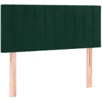 vidaXL Hoofdbord 100x5x78/88 cm fluweel donkergroen
