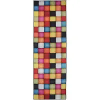 vidaXL Tapijt Runner LESAKA kleurrijk 80 x 350 cm Diamantvelvet