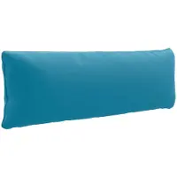 vidaXL Rugkussen PUTTEN 100% Polyester Lichtblauw 120 x 40 x 15 cm