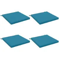 vidaXL Zitkussens SOEST 4 st 100% Polyester Lichtblauw 60 x 60 x 5 cm