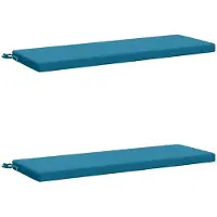 vidaXL Bankkussens SOEST 2 st 100% Polyester Lichtblauw
