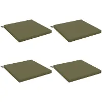 vidaXL Zitkussens SOEST 4 st 100% Polyester Olijfgroen 70 x 70 x 5 cm