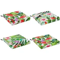 vidaXL Zitkussens SOEST 4 st 100% Polyester Meerkleurig 45 x 45 x 7 cm