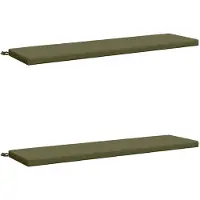 vidaXL Bankkussens SOEST 2 st 100% Polyester Olijfgroen