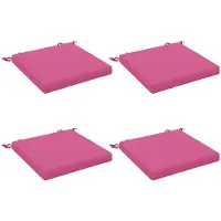 vidaXL Zitkussens SOEST 4 st 100% Polyester Roze 45 x 45 x 5 cm