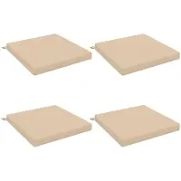 vidaXL Zitkussens SOEST 4 st 100% Polyester Crèmekleurig