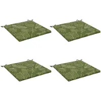 vidaXL Zitkussens SOEST 4 st 100% Polyester Blad Design 80 x 80 x 3 cm