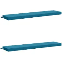 vidaXL Bankkussens SOEST 2 st 100% Polyester Lichtblauw