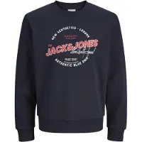 Jack & Jones Sweatshirt nachtblauw / rood / wit