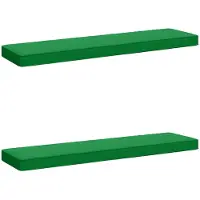 vidaXL 2-delige Bankkussens VUGHT 2 st 100% Polyester Groen