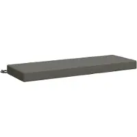 vidaXL Bankkussen SOEST 100% Polyester Grijs 110 x 40 x 8 cm