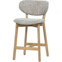 Woood Udar Barstoel Met Houten Frame - Hout - Naturel - 94x51x58