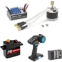 TAUOH 2322 2600KV Borstelloze Motor 45A ESC 7-Kanaals Zender-Ontvanger 21g Servokit voor 1/12 RC-Auto MN82 MN99S MN168 MN78