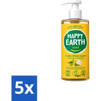 Happy Earth 5 x – Handzeep – 100% Natuurlijk Jasmine Ho Wood – 300 ml - Voordeelverpakking - 5 stuks