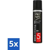 Proset 5 x - Haarspray - Mega Strong - 48 uur Werking - 300 ml - Voordeelverpakking - 5 stuks
