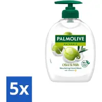 Palmolive 5 x – Handzeep – Melk & Olijf – 300 ml - Voordeelverpakking - 5 stuks