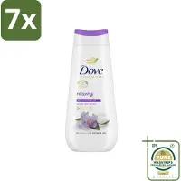 Dove 7 x Douchecrème - Relaxing - Kokos & Jasmijn - 225 ml - Grootverpakking - Douchegel - Hydraterend - Ontspannen Douche - Jasmijn Geur - Kokosmelk