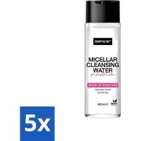 Sence 5 x - Gevoelige Huid - Micellair Water - Make-up Remover - 400 ml - Voordeelverpakking - 5 stuks