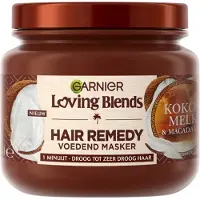 Garnier 3x Loving Blends Kokosmelk en Macadamia Haarmasker 340 ml