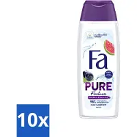 Fa 10 x - Douchegel - Pure Freshness - Acai & Guave - Verfrissend & Verzorgend - 250 ml - Voordeelverpakking - 10 stuks