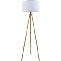 Briloner Stoffen staande lamp, diameter 45,5 cm, 1x exclusief E27 lamp, 60W, wit
