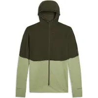 Icebreaker 200 RealFleece Descender Zip Hoodie Heren (Maat - M, Kleur - Dkldn/Lichencb)