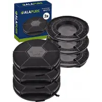 Alapure 3x Koolstoffilter voor Juno MCFE08 / 9029800522 / Type 28 / 9029793727