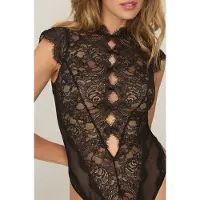Hunkemoller Body Sylvia Zwart Dames | Maat: S