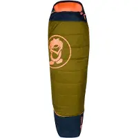 TROLLKIDS - Kid's Fjell Dreamer Extendable - Kinderslaapzak 160-190 x 68 x 50 cm - Body Length: 130-170 cm, olijfgroen
